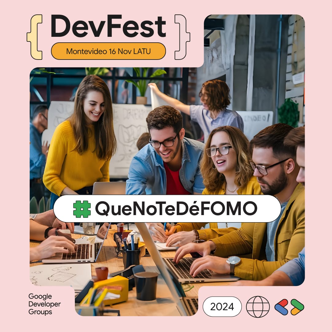 Campaña para Google DevFest Montevideo 2024